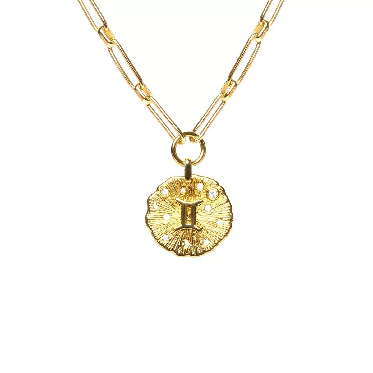 Collier chaîne Astro Gémeaux