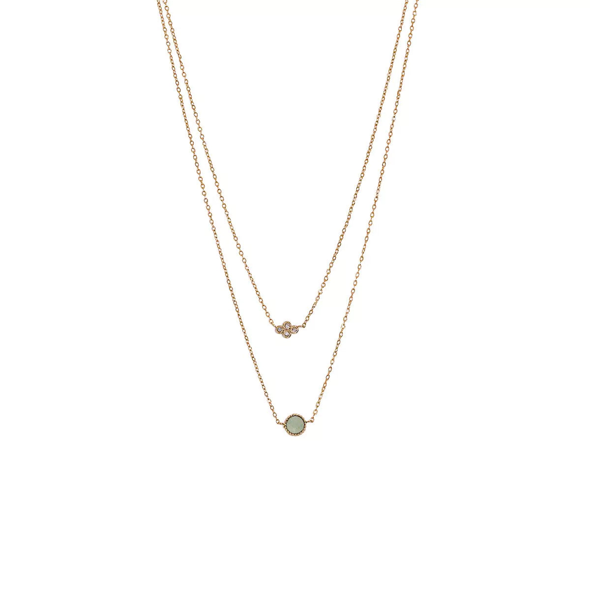 Collier chaîne Athéna - Aventurine